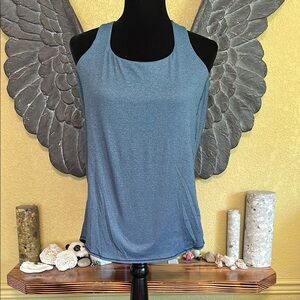 Lululemon Blue Open Back Tank Top